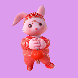 3D动画兔子 