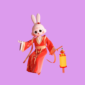 3D动画兔子 