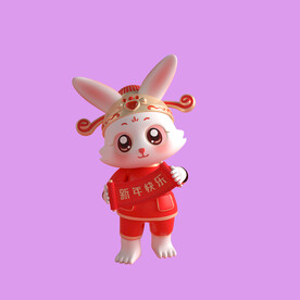3D动画兔子 
