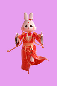 3D动画兔子 