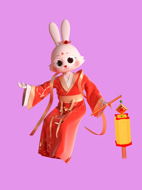 3D动画兔子 