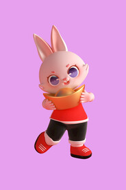 3D动画兔子 