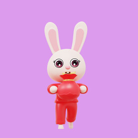3D动画兔子 