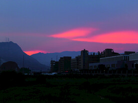 晚霞  夜景    