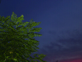 晚霞  夜景  