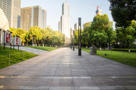 城市公园背景