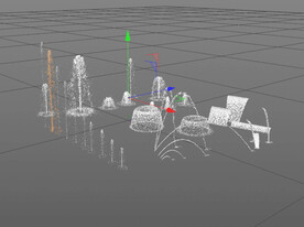 C4D模型 喷泉