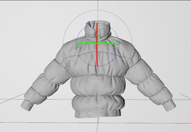 C4D模型 羽绒服