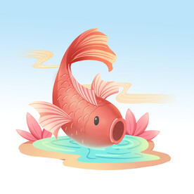  卡通锦鲤 