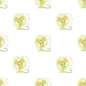 卡通电风扇图案