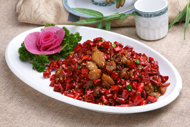 辣子鸡炒菜