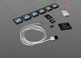 C4D模型 内存卡