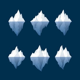 冰山插画