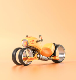 C4D模型 摩托车