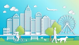 城市插画背景