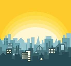 城市插画背景