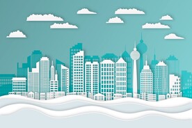 城市插画背景