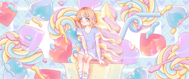夏日糖果插画