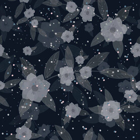 手绘花朵图案