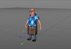 C4D模型 卡通人物  