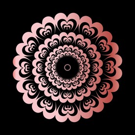 金属渐变花纹