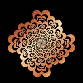 金属渐变花纹
