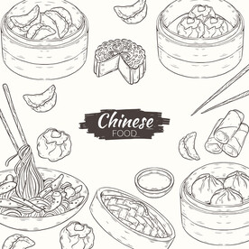 手绘美食图片