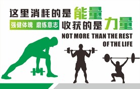 健身房运动文化墙