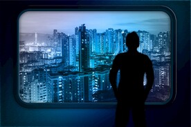 人与夜景
