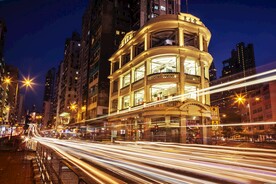 城市道路轨迹 夜景