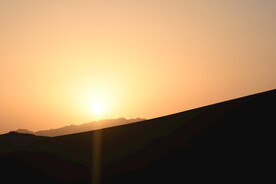 沙漠夕阳