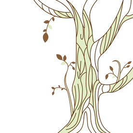 卡通树插画