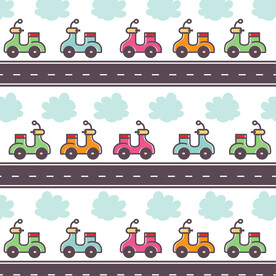 卡通电动车 