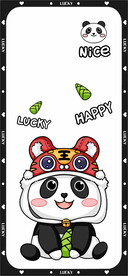 卡通熊猫手机壳