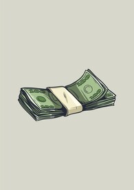 金钱美金玩具纸币手绘