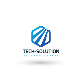 六边形科技logo
