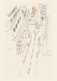 城市一角速写