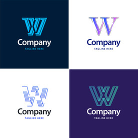 W字母logo