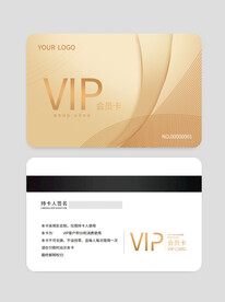  大气贵宾vip卡