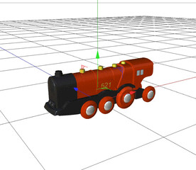 C4D模型 火车
