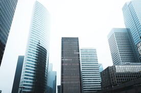 简约高楼大厦背景