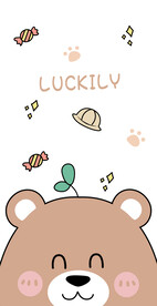 手机壁纸小熊