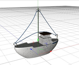C4D模型 轮船