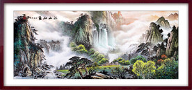 山水 水墨素材