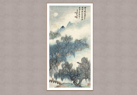 古岸垂柳