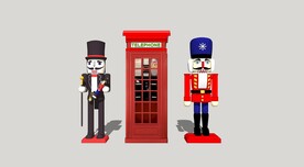 英伦卡通雕塑