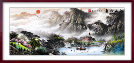 中国风山水装饰画