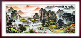 山水水墨画