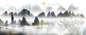 山水挂画