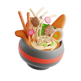  C4D模型 国外美食